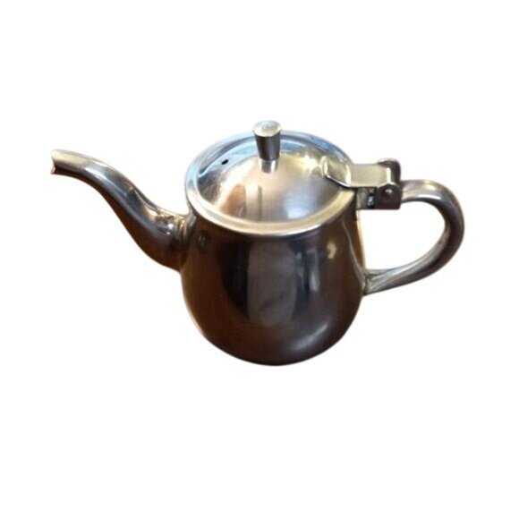 Vintage Vollrath 18-8 Stainless steel 8oz Single Serve Tea Coffee Gooseneck pot - Picture 4 of 8